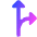 Navigation Arrow Fork Right Icon from Core Gradient Set