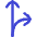 Navigation Arrow Fork Right Icon from Flex Duo Set
