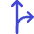 Navigation Arrow Fork Right Icon from Core Duo Set