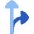 Navigation Arrow Fork Right Icon from Flex Flat Set