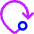 Navigation Arrow Mode Of Travel Icon from Core Neon Set
