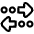 Navigation Arrow Multiple Stop Icon from Plump Line Set