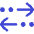 Navigation Arrow Multiple Stop Icon from Flex Duo Set