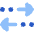 Navigation Arrow Multiple Stop Icon from Flex Flat Set