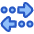 Navigation Arrow Multiple Stop Icon from Plump Duo Set