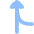 Navigation Arrow Ramp Left Icon from Flex Flat Set