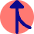 Navigation Arrow Ramp Left Icon from Core Pop Set