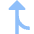 Navigation Arrow Ramp Left Icon from Sharp Flat Set
