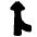 Navigation Arrow Ramp Left Icon from Plump Solid Set