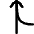 Navigation Arrow Ramp Left Icon from Flex Line Set