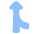 Navigation Arrow Ramp Left Icon from Plump Flat Set