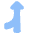 Navigation Arrow Ramp Right Icon from Plump Flat Set