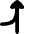 Navigation Arrow Ramp Right Icon from Flex Solid Set
