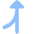 Navigation Arrow Ramp Right Icon from Core Flat Set