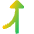 Navigation Arrow Ramp Right Icon from Core Gradient Set