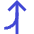 Navigation Arrow Ramp Right Icon from Sharp Duo Set
