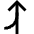 Navigation Arrow Ramp Right Icon from Sharp Line Set
