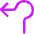 Navigation Arrow Roundabout Left Icon from Core Neon Set