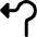 Navigation Arrow Roundabout Left Icon from Core Remix Set
