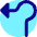 Navigation Arrow Roundabout Left Icon from Core Pop Set
