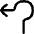 Navigation Arrow Roundabout Left Icon from Flex Line Set