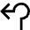 Navigation Arrow Roundabout Left Icon from Sharp Line Set