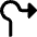 Navigation Arrow Roundabout Right Icon from Core Remix Set