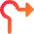 Navigation Arrow Roundabout Right Icon from Core Gradient Set