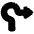 Navigation Arrow Roundabout Right Icon from Plump Solid Set