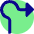Navigation Arrow Roundabout Right Icon from Core Pop Set