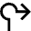 Navigation Arrow Roundabout Right Icon from Sharp Line Set