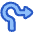 Navigation Arrow Roundabout Right Icon from Plump Duo Set