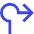 Navigation Arrow Roundabout Right Icon from Sharp Duo Set