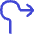 Navigation Arrow Roundabout Right Icon from Flex Duo Set