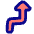 Navigation Arrow Turn Sharp Right Icon from Plump Pop Set