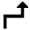 Navigation Arrow Turn Sharp Right Icon from Sharp Solid Set