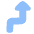 Navigation Arrow Turn Sharp Right Icon from Plump Flat Set