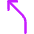 Navigation Arrow Turn Slight Left Icon from Core Neon Set
