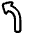 Navigation Arrow Turn Slight Left Icon from Plump Line Set