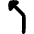 Navigation Arrow Turn Slight Left Icon from Flex Solid Set