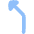 Navigation Arrow Turn Slight Left Icon from Flex Flat Set