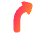 Navigation Arrow Turn Slight Right Icon from Plump Gradient Set