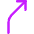Navigation Arrow Turn Slight Right Icon from Core Neon Set
