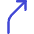 Navigation Arrow Turn Slight Right Icon from Core Duo Set
