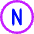North Icon from Core Neon Set
