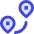 Pins Distance Icon from Sharp Duo Set