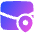 Postcode Pin Icon from Plump Gradient Set