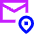 Postcode Pin Icon from Sharp Neon Set