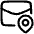 Postcode Pin Icon from Plump Line Set