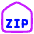 Zip Code Address Icon from Plump Neon Set